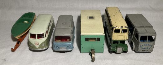 Dinky: A collection of five assorted unboxed Dinky Toys vehicles to include: Standard Atlas Mini