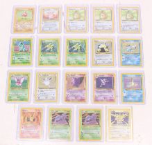 Pokemon: A collection of nineteen assorted Wizards of the Coast holographic Pokemon cards to