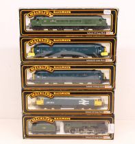 Mainline: A collection of five boxed Mainline Railways, OO Gauge, locomotives to comprise: 37093,