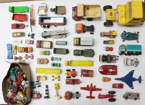 Diecast: A collection of assorted diecast to include: Dinky, Corgi, Matchbox, Tonka and others.