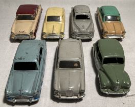 Dinky: A collection of assorted unboxed Dinky Toys vehicles to include: Sunbeam Rapier, Hillman Imp,
