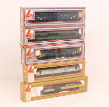 Lima: A collection of five boxed Lima diesel locomotives to comprise: 305368, 205266, 205106,