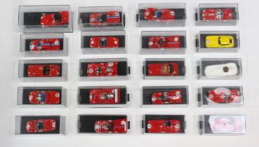 Diecast: A collection of twenty assorted 1:43 diecast Ferraris to include: Art Model, Jolly Model,