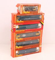 Hornby: A collection of six boxed Hornby Railways, OO Gauge, diesel locomotives to comprise: R084,