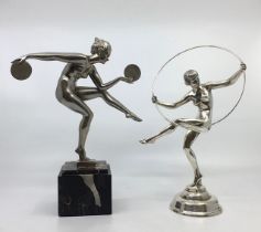 2 Art Deco style figures