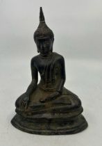 An 18th cent bronze buddha