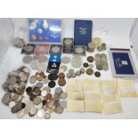 GB Coins: A collection of 20th century decimal and pre-decimal GB coins to include sixpences and