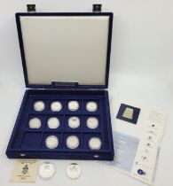 A collection of silver commemorative coins;  An Elizabeth II Cayman Islands 1993 silver 5 Dollars