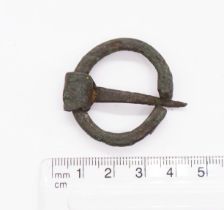 Viking copper alloy annular ring brooch 8th-1th century. Lovely example with no damage and a