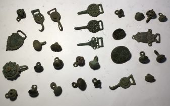 Collection of Dress hooks and Buttons.