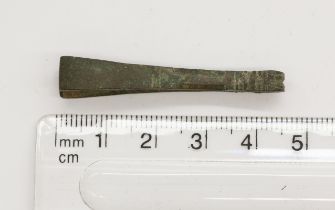 Pair of Late Roman to Early Saxon copper alloy tweezers with arms still pliant and operable. The