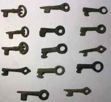 Collection of Medieval and Post Medieval Keys. (14)