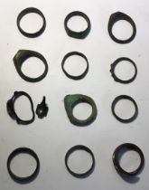 Collection of Medieval, Post Medieval and later rings. (12)
