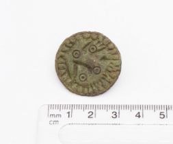 Saxon Brooch. Circa, 8th-9th century AD. Copper-alloy, Dia27.9mm. 7.41grams. A Middle Saxon (Early