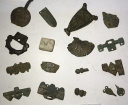 Collection of Saxon, Anglo Saxon and early medieval metal detector finds.