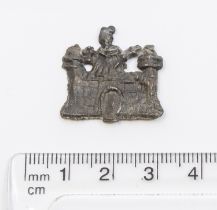 Medieval pewter pilgrim's badge with the image of what is believed to be King Henry VI