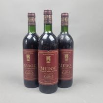 3 Bottles Alexis Lichine 1981 Medoc
