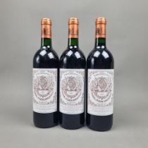 3 Bottles Chateau Pichon-Longueville au Baron de Pichon-Longueville 1999, Pauillac