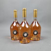 3 Bottles Chateau Miraval - Jolie-Pitt-Perrin, Provence Rosé 2013