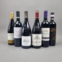 6 Bottles of Premium Supermarket selected Reds to include: Fleurie 2009 Vintage, Cotes Du Roussillon