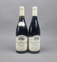 2 Bottles Domaine Heresztyn Vieilles Vignes Gevrey-Chambertin 2000 & 2003 Vintages