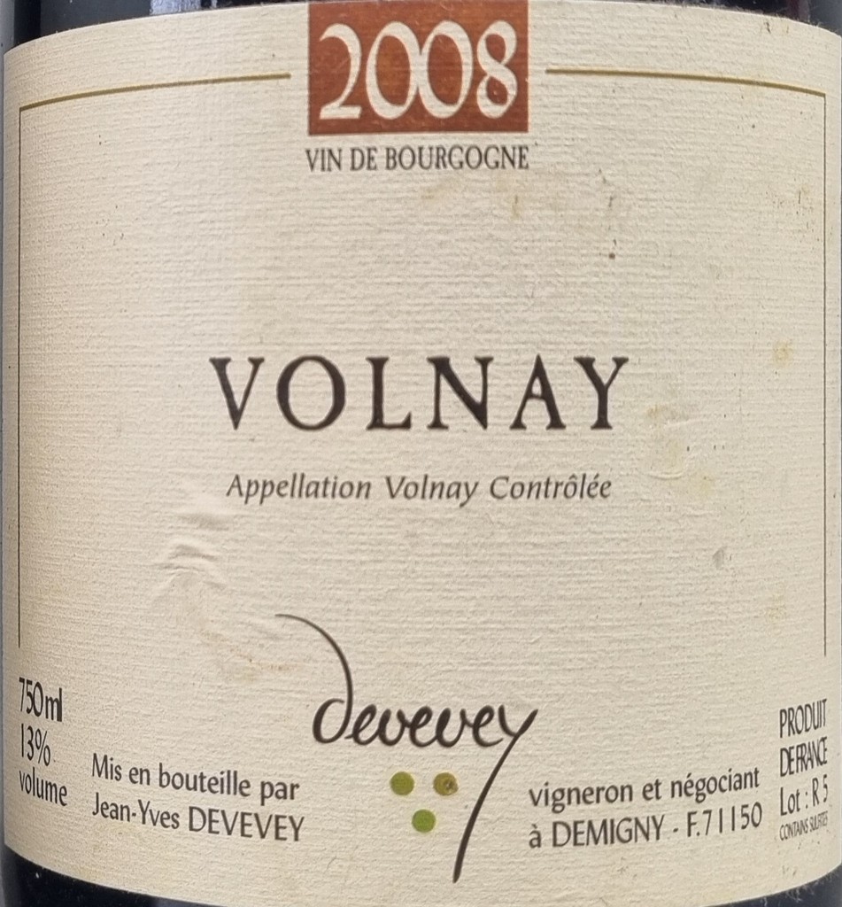 2 Bottles Volnay to include: Devevey 2008 Volnay, Les Senteurs 2000 Volnay 1er Cru - Bild 3 aus 3