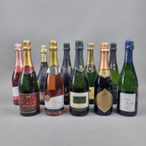 10 Sparkling Wines to include: Pinte Cremant du Jura, Houbert Marie Brut Champagne, Rose Cremant.