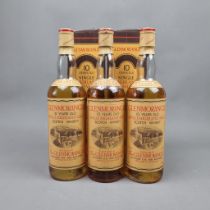 3 Bottles Glenmorangie 10 Year Old 1980's 75cl - 2 in Boxes (Please note fill levels) Whisky
