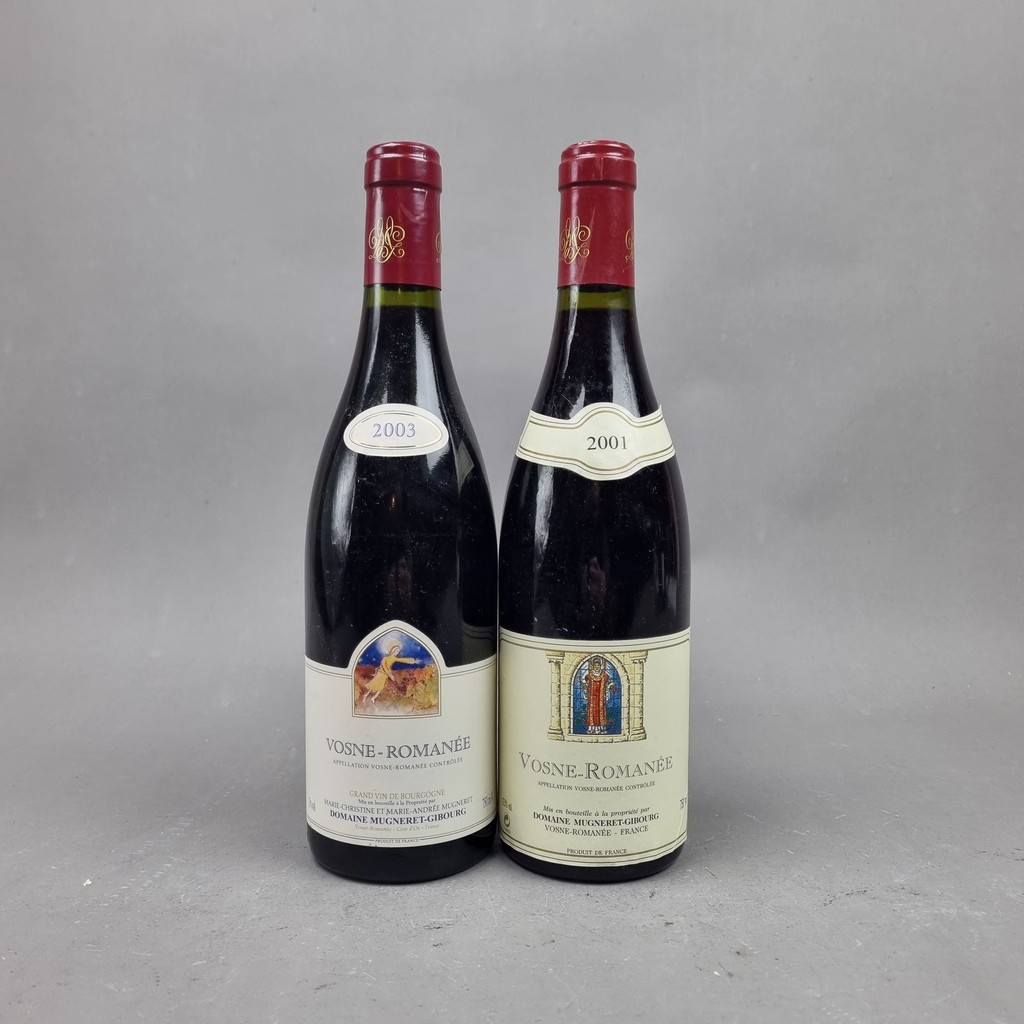 2 Bottles Vosne-Romanee to include: Mugneret Gibourg Vosne-Romanee 2001 Mugneret Gibourg Vosne-