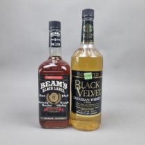 2 Bottles of North American Whiskey/Whisky to include: Beam's Black Label 8 Year Old Kentucky