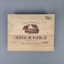 Chateau Du Fourcat 1988 Bordeaux 3 Bottles in Original Wooden Crate