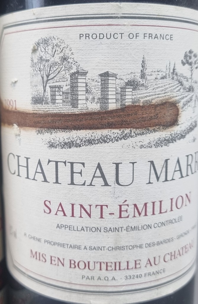 3 Bottles Saint Emilion to include: Chateau Bellevue 1976 Lussac-Saint-Emilion, Chateau Marrin - Bild 2 aus 4