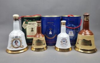 Various Commemorative Bell's Whisky Decanters to include Christmas 1988 (7 Decanters)