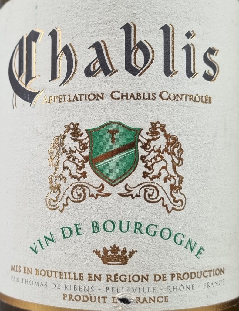 2 Bottles Chablis to include: Grenouilles 2005 Chablis Grand-Cru and Thomas de Ribens 2007 Chablis - Bild 2 aus 3