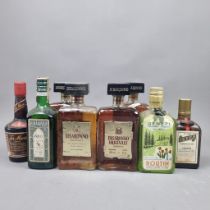 4 Bottles Disaronno 50cl along with other smaller format vintage spirits including Cointreau 1970'
