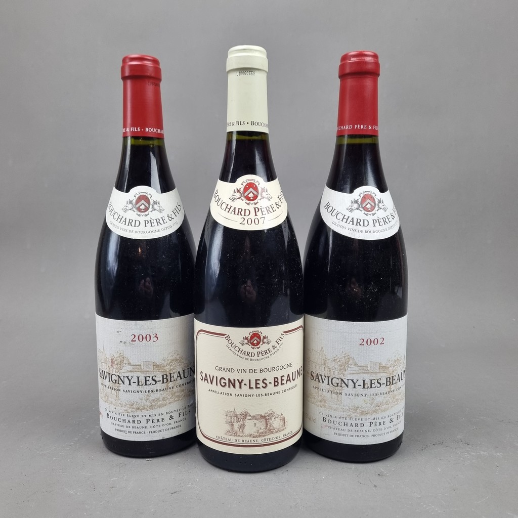 3 Bottles Bouchard Red Wine to include: Bouchard Pere & Fils 2007 Savigny Les Beaune, Bouchard