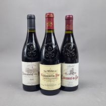 3 Bottles of Chateauneuf-Du-Pape to include: Le Marquis 2011 Chateauneuf-Du-Pape, Serabel
