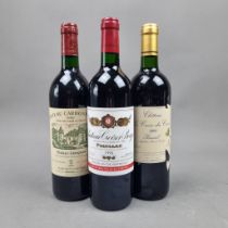 3 Bottles French Red to include: Chateau Carbonnieux 1993 Pessac-Leognan Grand-Cru, Chateau La Croix
