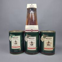 Various  Commemorative Bell's Whisky Decanters to include Christmas 1989/1990/1991 and Bell's 8 Year