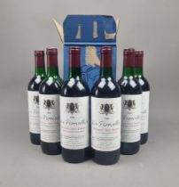 6 Bottles Les Perrailles 1986 Montagne-Saint-Emilion in Original Cardboard Box (Please note one