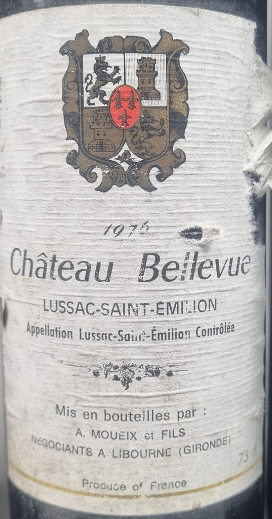 3 Bottles Saint Emilion to include: Chateau Bellevue 1976 Lussac-Saint-Emilion, Chateau Marrin - Bild 3 aus 4