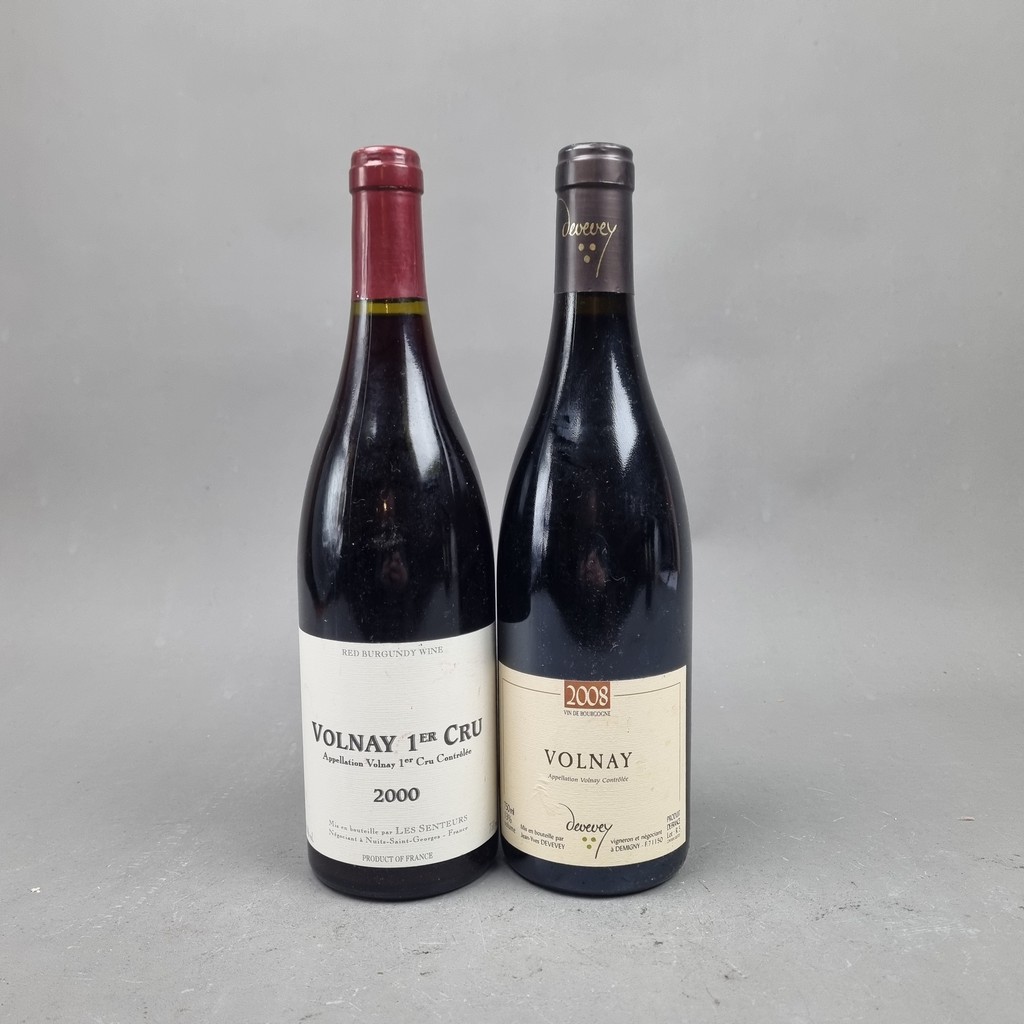 2 Bottles Volnay to include: Devevey 2008 Volnay, Les Senteurs 2000 Volnay 1er Cru