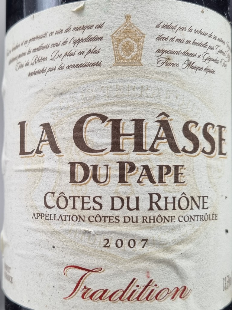 4 Bottles Cotes du Rhone to include: Tradition La Chasse Du Pape 2007 Cotes-Du-Rhone, Paul - Bild 3 aus 5