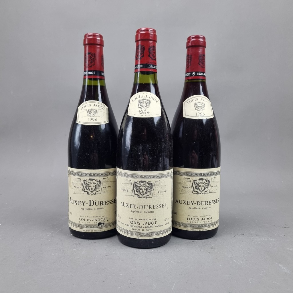 3 Bottles Louis Jadot Reds to include: Louis Jadot 1989 Auxey-Duresses, Louis Jadot 1996 Auxey-