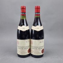 2 Bottles 1983 Vintage Red: Moillard 1983, Nuits-St-Georges, Clos De Thorey,