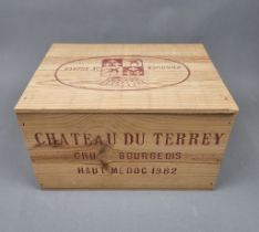 Chateau du Terrey 1982 Haut-Medoc 6 Bottles in Original Wooden Crate
