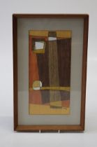 Lederle (20th century) Abstract in geometric blocks of colour Watercolour, signed and dated '62