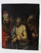 17th century European School, Christ, Peter, Judas Iscariot, Pontius Pilate and Longinus the soldier