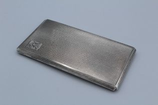 A sterling silver gilt lined cigarette case inscribed '' To Bandmaster FG Hart Essex Yeomanry 1934-