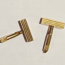 A pair of 9ct yellow gold cufflinks, approximate weight 8.5 grams.